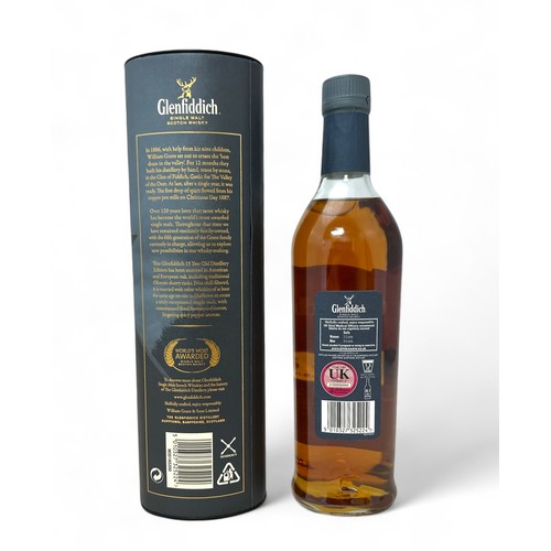 186 - Glenfiddich 15 Year Old Distillery Edition Speyside Single Malt 51% ABV / 70cl. Boxed and sealed.