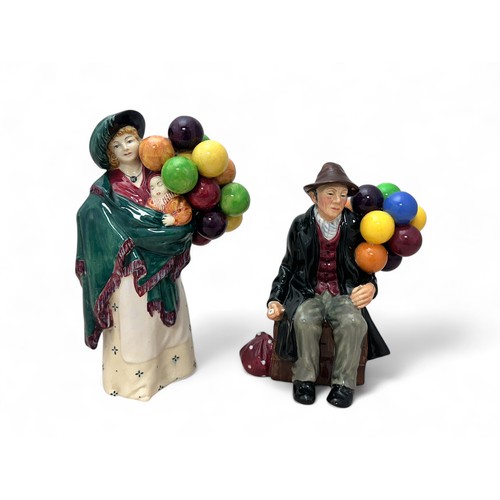 362 - Two Royal Doulton figurines. An early figurine 'The Balloon Seller', circa 1930, HN583. And 'The Bal... 