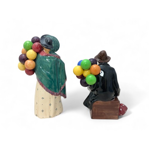 362 - Two Royal Doulton figurines. An early figurine 'The Balloon Seller', circa 1930, HN583. And 'The Bal... 