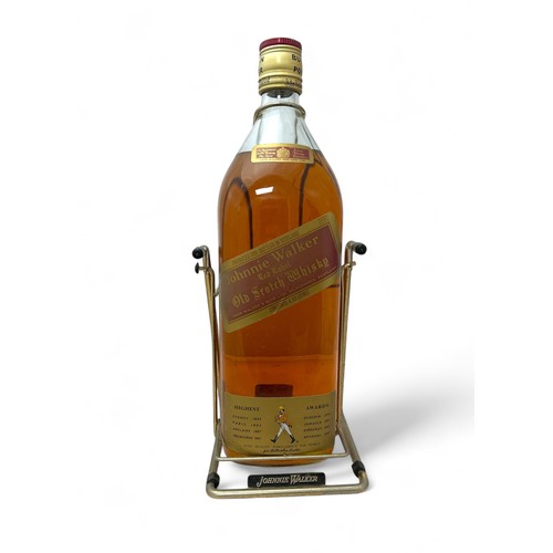 181 - 4.5L Johnnie Walker Red Label Old Scotch Whisky with Johnnie Walker pouring stand, 40% ABV / 4.5L. S... 