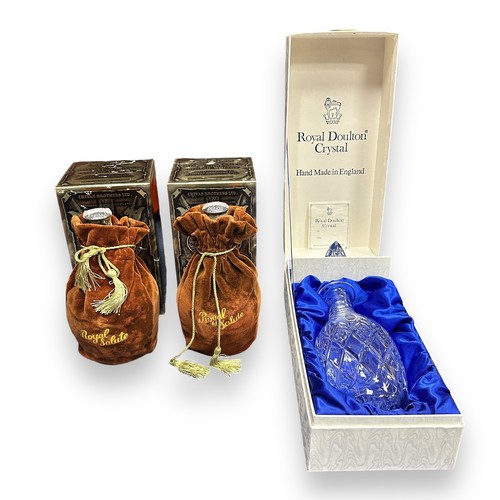 172 - Two Boxed Chivas Royal Salute Whisky & Royal Doulton Crystal Decanter. Two 75.7cl bottles of Chivas ... 