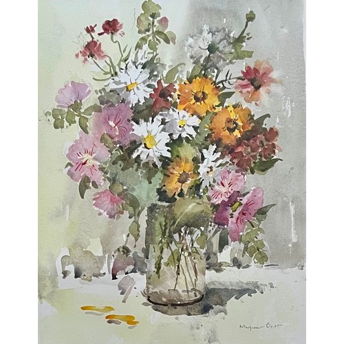 397 - Marjorie Best (British, 1903-1977), Still life of flowers watercolour on paper. Signed to lower righ... 