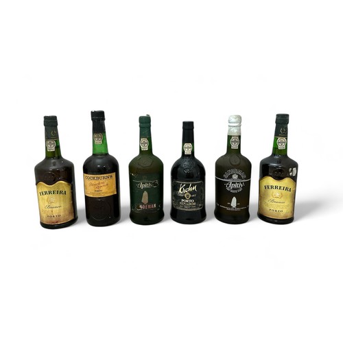 156 - Selection of Six Bottles of Port to include; Ferreira Branco (2), Krohn Porto Senador, Cockburn's Di... 