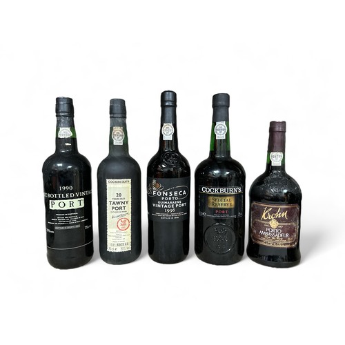 161 - Selection of Ports to include 1996 Fonesca Porto Guimaraens Vintage Port, 1990 Late Bottled Vintage ... 