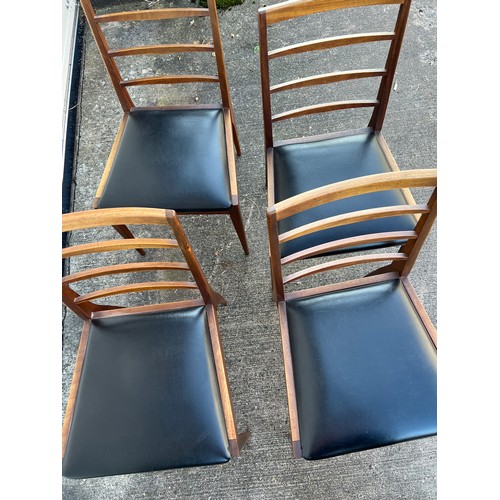 453 - Tom Robertson for A H McIntosh & Co of Kirkaldy – set of four mid century teak dining chairs. Height... 