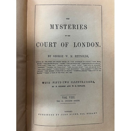 490 - Reynolds (George W.M.) The Mysteries of London Vol.I to IV and The Mysteries of the Court Vol.I to V... 