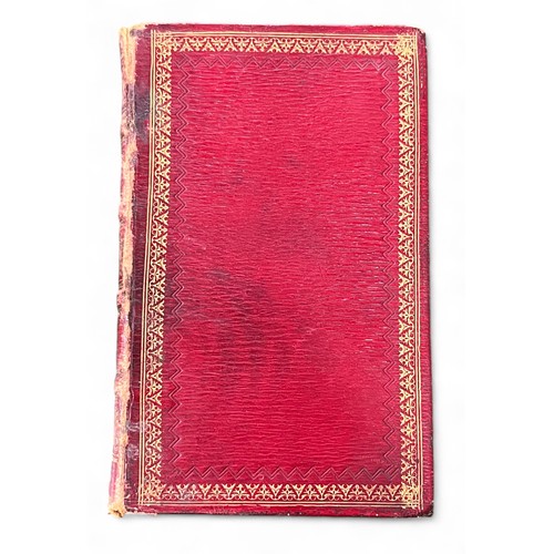 488 - Tales and Miscellaneous Pieces by Maria Edgeworth in 14 volumes, 1825, with gilt red leather binding... 