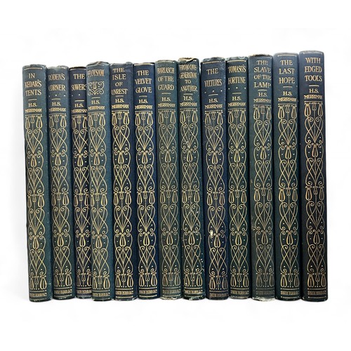 487 - H.S. Merriman, 12 pocket books, published by Smith Elder, 1909, hardback blue cloth with gilt tooled... 