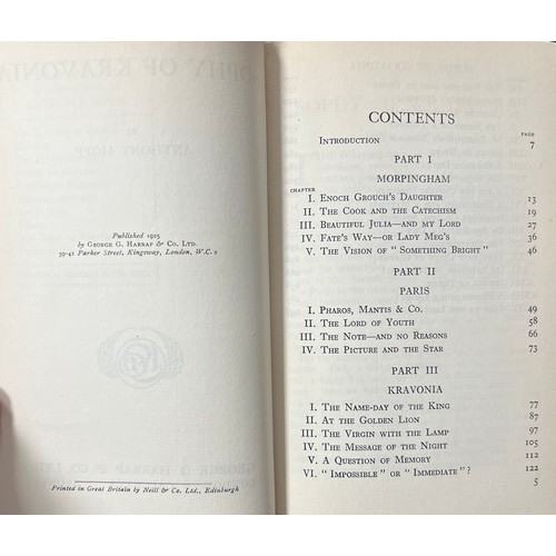 486 - Anthony Hope pocket edition in 10 volumes, published by George G. Harrap & Co, 1925, hardback with g... 