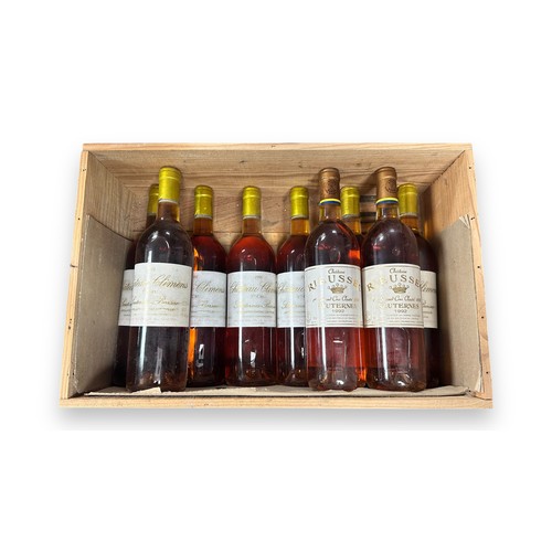 195 - Nine Bottles Of Sauternes. 75cl, Seven bottles are 1991 Chateau Climens 1er Cru Sauternes-Barsac. Tw... 