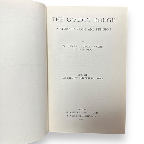 477 - The Golden Bough by James G. Frazer in 10 volumes, published by Macmillan 1955.