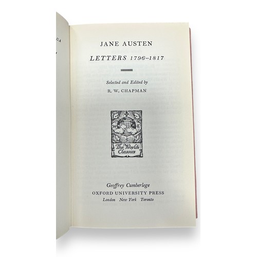 478 - The Novels of Jane Austen in 6 volumes by R.W. Chapman, Third Edition, published by Oxford Universit... 