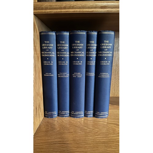 1024 - The Gresham Library of Mechanical Engineering (5 volumes), with Steam Engineering, Factory Processes... 