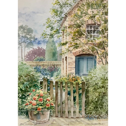 409 - Five nicely framed watercolours, to include; G Carlson (1936) 17cm x 26cm, Reginald E Edgecombe 24.5... 