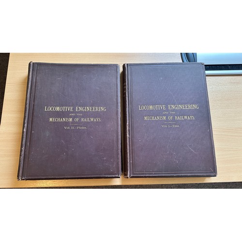 1053 - Zerah Colburn. Locomotive Engineering and Mechanism of Railways, two volumes, first edition, 64 engr... 