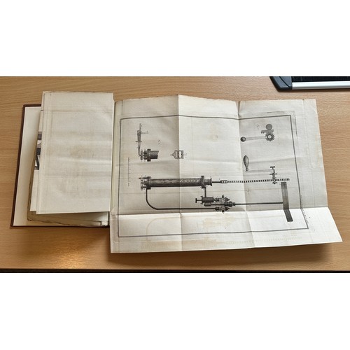 1056 - CAVALLO, TIBERIUS. Improved Air Pump by Tiberius Cavallo [1783]. Rebound 1783, starts page 435 to 45... 