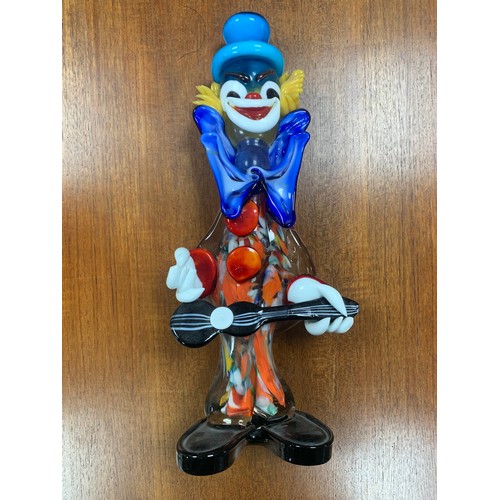 349 - Murano Clowns, extensive Murano glass clown collection with variety of sizes and designs. Largest me... 