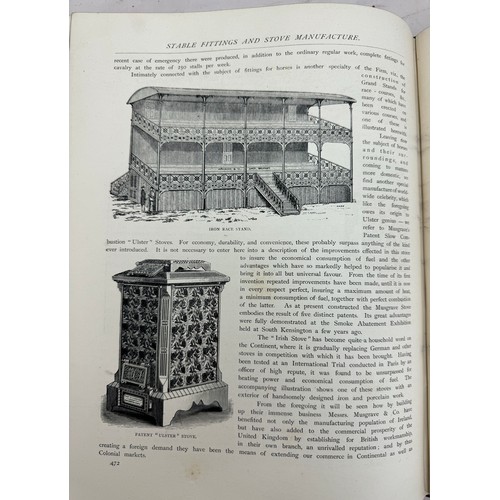 1076 - Royal Album of Arts and Industries of Great Britain. 560p, leaves of plates, illustrations, portrait... 