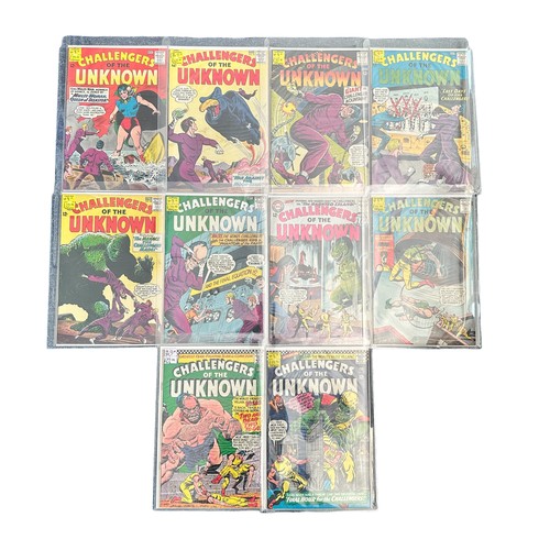 310 - DC Comics Challengers Of The Unknown 1963-1967 Nos 34, 35, 36, 37, 38, 39, 43, 46, 50, 52: All 10 Co... 