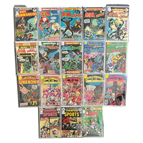 319 - Selection Of DC Comics to include: Boy Commandos 1973 No2: Brave And The Bold 1972 Nos 104, 109, 110... 