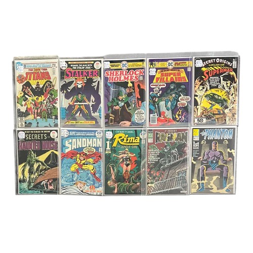 332 - Selection Of No1 DC Comics to include: Stalker 1975: Sherlock Holmes 1975: The Secret Society Of Sup... 