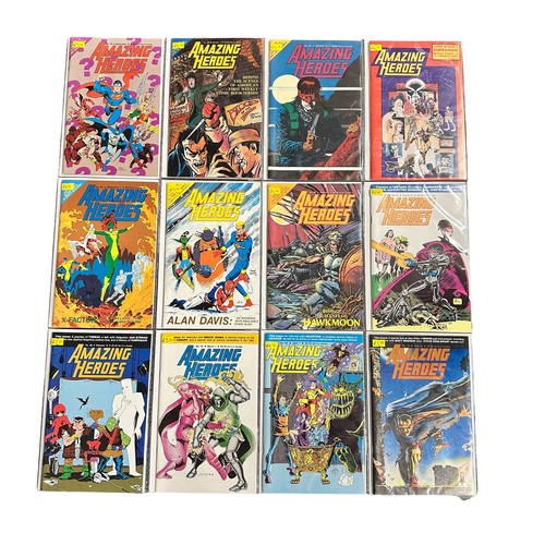 341 - Fantagraphics Books Amazing Heroes 1985-1986 Nos 79-83, 85-87, 89, 90, 92-96, 98, 100, 101, plus Ama... 