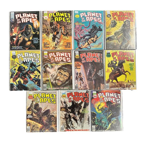 361 - Curtis Magazines Planet Of The Apes 1976 Nos 13, 14, 15, 16, 18, 22, 23, 24, 25, 26, 27. All 11 maga... 