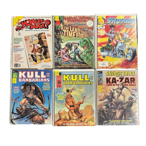 372 - Marvel Magazines to include. Howard The Duck No1, Marvel Movie Premier No1, Savage Tales No1, Kull a... 