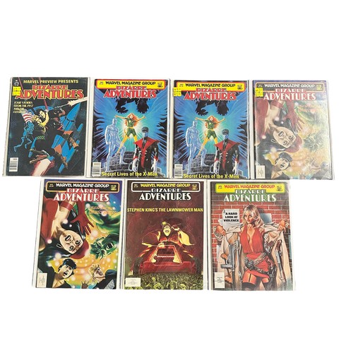 378 - Marvel Magazine Group Bizarre Adventures 1980-1982 Nos 20, 27x2, 28x2, 29, 31. All 7 magazines are b... 