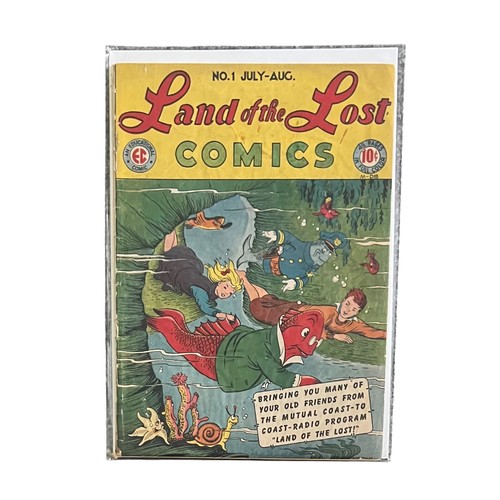 389 - Land Of The Lost Comics No1 1946 Published By EC Comics. Comic is bagged & boarded In Mylar bag. G.