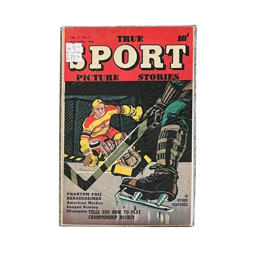 391 - True Sport Picture Stories 1948 Vol 4 No6. comic is bagged & boarded in Mylar bag, VF.