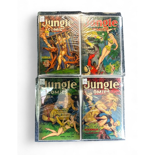 417 - Jungle Comics Kaanga Jungle Lord 1951-1953 Nos 144, 152, 154, 159. All 4 comics are bagged & boarded... 