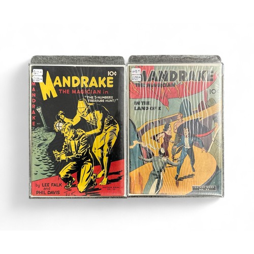 419 - Mandrake The Magician 1938 Feature Books 52, 55 Both comics are bagged & boarded in Mylar bags, F/VF... 