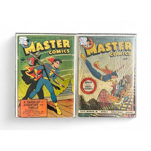 422 - Master Comics A Fawcett Publication 1947-1949 Both comics are bagged & boarded in Mylar bags, VG.