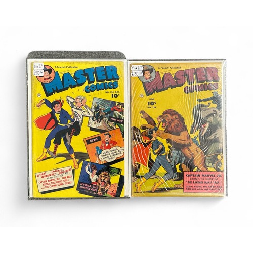 424 - Master Comics A Fawcett Publication 1952 Nos 128, 130. Both comics are bagged & boarded in Mylar bag... 