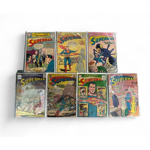 426 - DC Comics Superman 1954-1958. Issues 89,100,101,109,110,112 & 120. All 7 comics are bagged & boarded... 