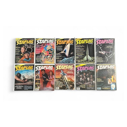 434 - Starlog Magazine 1976-1978  Nos 1, 3, 5, 6-12 All 10 magazines are bagged & boarded, NM.