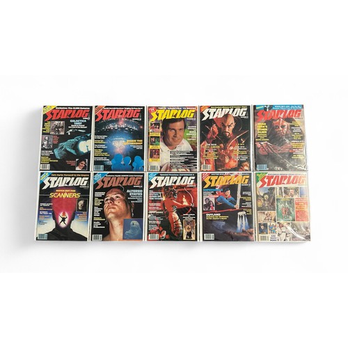 437 - Starlog Magazine 1980-1981 Nos 34, 38, 39, 41-44, 46-48. All 10 magazines are bagged & boarded, NM.