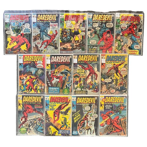 444 - Marvel Comics Daredevil 1970s Nos 64, 67, 68, 69, 70, 71, 72, 73, 74, 75, 76, 78, 80. All 13 comics ... 