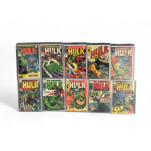 259 - Marvel Comics The Incredible Hulk 1968-1969 Nos 104 (Rhino), 107, 108, 109, 110, 111, 112, 113, 114,... 