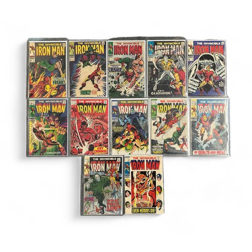 261 - Marvel Comics The Invincible Iron Man 1968-1969 Nos 3, 5, 6, 7, 8, 11, 13, 14, 15, 16, 18, 19. All 1... 