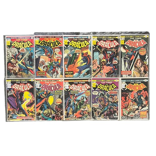 265 - Marvel Comics The Tomb Of Dracula 1973-1975 Nos 9, 11, 20, 24, 26, 27, 28, 29, 30, 31. All 10 comics... 