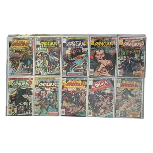 226 - Marvel Comics The Tomb Of Dracula 1976-1977 Nos 44, 46, 47, 48, 49, 51, 53, 54, 56, 57. All 10 comic... 