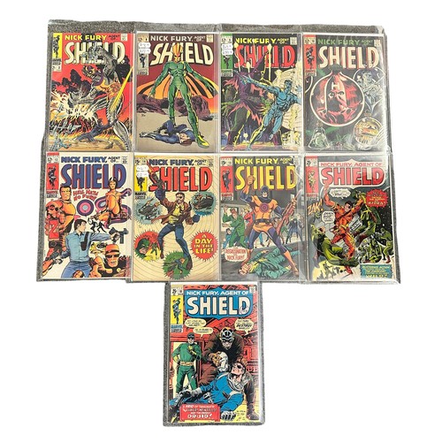 85 - Marvel Comics Nick Fury Agent Of S.H.I.E.L.D. 1968-1971 Nos 2, 8, 9, 10, 12, 14, 15, 17, 18. All 9 c... 