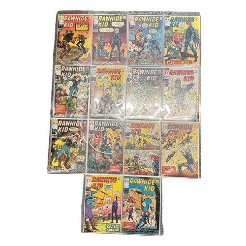 87 - Marvel Comics Rawhide Kid 1969-1971 Nos 71, 77, 79, 80-85, 87-91. All 14 comics are bagged & boarded... 