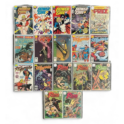 102 - Selection Of DC Comic Titles to include: Power Girl 1988 Four issue mini series Nos 1, 2, 3, 4. Full... 