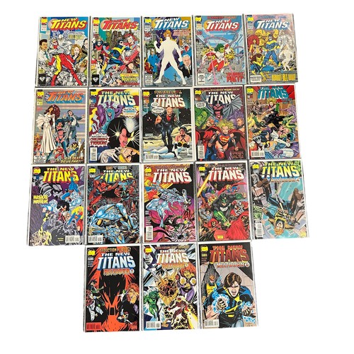 107 - DC Comics The New Titans 1993-1995 Nos 94-98, 100, 118-129. All 18 comics are bagged & boarded, VF/N... 