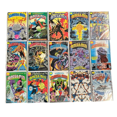 110 - DC Comics The Omega Men 1983-1984 Nos 2, 4, 6-18. All 15 comics are bagged & boarded, NM.