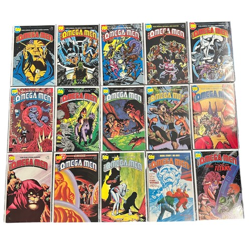 111 - DC Comics The Omega Men 1984-1986 Nos 19-29, 31-34. All 15 comics are bagged & boarded, NM.