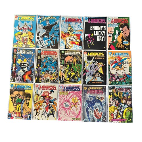 116 - DC Comics Legion Of Super Heroes 1986-1988 Nos 27-34, 36, 7, 39, 41, 44-51. All 20 comics are bagged... 